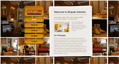 Desktop Screenshot of khanakinteriors.com