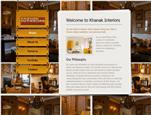 Tablet Screenshot of khanakinteriors.com